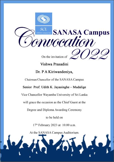 SANASA Campus Convocation 2022